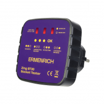 Тестер розеток Ermenrich Zing ST30, фиолетовый Арт.  83818
