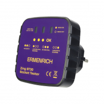 Тестер розеток Ermenrich Zing ST30, фиолетовый Арт.  83818